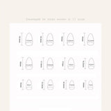 Daiiibabyyy  24pcs Long Almond False Nails Starry Golden Ripple French White Edge Press on Nails Detachable Aurora Strawberry Nail Tips