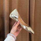 Daiiibabyyy  Round Toe Slip on Women's Ballet Flats New Casual Fashion Comfortable Soft Leather Daily Dress Versatile Ladies Footwear
