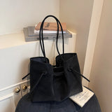 Daiiibabyyy  Trendy All Match Solid Y2k Aesthetic Women's Handbags Fashion Simple Solid Shoulder Bags 2026 Korean Office Lady Underarm Bag