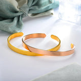 Daiiibabyyy Cuff Bracelets on Hand Couple Fashion Bangles Charm Stainless Steel Bracelet for Women Jewellery Accessories