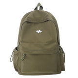 Daiiibabyyy  High School Student Backpack, Simple Solid Color, Middle School Student Backpack, Large Capacity, Lightweight Backpack