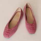 DAIIIBABYYY  -  Summer New Style Women's Big Size 48 Shoes Height 1.5 CM flat bottom Casual single Shoes Shallow mouth Square head Lazy Shoes