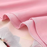 Daiiibabyyy  Ruffles V neck Floral Print Chiffon Full Sleeve Dress Woman Ball Tassel Lacing up Bow Waist Mini Summer Dresses Femme Robe