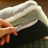 DAIIIBABYYY  -  Calming Dog Beds for Small Large Dogs Luxury Dog Mat with Pillow Removable Cover Foam Pet Mat Cushion Sleeping Beds Soft