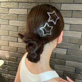 Daiiibabyyy  1/4PCS  Rhinestone Star Hair Clips for Women: Stylish Hair Accessories to Elevate Your Updo, Ideal for Parties & Daily Looks