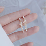 DAIIIBABYYY  -  Women Exquisite Tiny Zirconia Stud Earring Elegant Korean Crystal Wedding Ringen Pendant