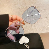 Daiiibabyyy  New Style Sun glasses for Women Square Shape Alloy Frame Men Glasses Driving Hiking Male Female Sunglass