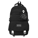 Daiiibabyyy  New Portable Backpack Large Capacity with Wallet School Bag Lightweight Casual Shoulder Bag