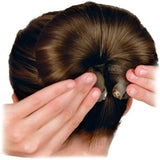 Daiiibabyyy  Fashion Hair Bun Maker Donut Magic Foam Sponge Easy Big Ring Hair Styling Tools Elastic Polyester Hair Band Accessories