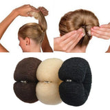 Daiiibabyyy  Fashion Hair Bun Maker Donut Magic Foam Sponge Easy Big Ring Hair Styling Tools Elastic Polyester Hair Band Accessories