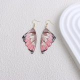 Daiiibabyyy  Cute Multiple Pink Opal Rhinestone Heart Flower Geometric Drop Earrings Enamel Simulated Pearl Pendant Earring for Women
