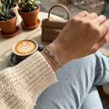 Daiiibabyyy  Minimalist Double Layer Butterfly Bracelet for Women Exquisite Silver Color Butterfly Bracelet Aesthetic Party Jewelry Gifts