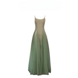DAIIIBABYYY  -  Summer Green Gradient Slimming Long Skirt Female Sexy Casual Loose High Street Personality Suspender Dress Female Clothes