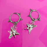 Daiiibabyyy  Goth Jewelry Irregular Rivet Ball Earrings Korean Fashion Spiked Drop Earrings Punk Aesthetic Women Accessories Rock Grunge