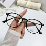 Daiiibabyyy  Men's and Women's Portable Reading Glasses, Fashionable Ultra Light Glasses, Anti Blue Light Presbyopia Glasses, 0 To+400