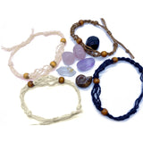 DAIIIBABYYY  -  Crystal Bracelet Holder Cage Cord for Crystal Quartz Bracelet Cord Empty Stone Holder DIY Bracelet Jewelry Making Holder