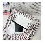 Daiiibabyyy  Letter Cat Print Mochilas Mujer University Student Mochila Large Capacity Bag Ins Casual Backpack Graffiti Bolsa Feminina