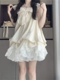 Daiiibabyyy  Summer Beach Vintage Lace Strap Dress Women Even Party Clothing Casual Sexy Beach Style Dress Korean Fashion Chic Outfits