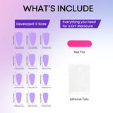 DAIIIBABYYY  -  24pcs Brown French False Nails 3D Gold Powder Design Almond Press on Nails for Lady Wearable Detchable Ins Simple Fake Nail Tips
