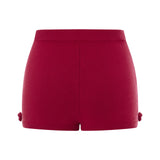 Daiiibabyyy y2k Sexy Micro Shorts for Women Aesthetic Low Waist Knitted Boy Shorts Slim Pajamas Shorts Lounge Pj Bottoms Cute Sleepwear