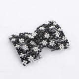 Daiiibabyyy  DIY Women Elastic Magic Hair Combs Vintage Hair Clip Claw Bun Maker Tools Hairstyle Fashion Pearl Beads Hairdo Hair Accessories
