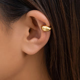 DAIIIBABYYY  -  1Pcs Punk Water Drop Half Empty Clip Earring Gothic C Shape Ear Cuff Stud Thick Earclips For Women Party Jewelry Gifts