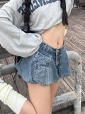 Daiiibabyyy  Streetwear Denim Mini Skirt Women Y2K Harajuku Patchwork Bud Jeans Skirts Summer Fashion Sexy Grunge High Waist A Line Faldas