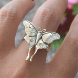 DAIIIBABYYY  -  New Vintage Butterfly Ring Exquisite Insect Ring Women's Fashion Wedding Engagement Party Ring Princess Jewelry