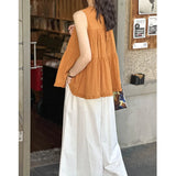 DAIIIBABYYY  -  Summer New Top Design Feels Small, Loose, Slim, and Fairy Sleeveless Doll Shirt