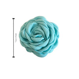 DAIIIBABYYY  -  Cloth Flower Hair Claw Large Simulated Flower Acrylic Rose Hair Catches Ponytail Holder Blue Hair Crab Clip Beach