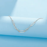 DAIIIBABYYY  -  Stainless Steel Paper Clip Link Chain Necklace for Women Gold Color Trendy Jewelry on The Neck New In Birthday Gift