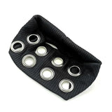DAIIIBABYYY  -  Punk Fashion Hollowed Out Eyelets wide Headband Metal Rock Elastic Headband Rock Steampunk Headbands for Women Hair Accessories