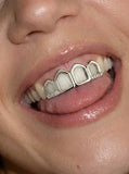 Daiiibabyyy  Hot-Selling Hip-Hop Hollowed-Out Diamond-Studded Braces In Gold Finish - Drip Grills New Accessory Jewelry With Diamonds