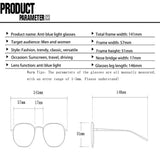 DAIIIBABYYY  -  2024 Fashion Anti-blue Light Glasses Men Women Transparent Computer Glasses Large Frame Retro Eyeglass Square Eyeglasse