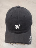 DAIIIBABYYY  -  Unisex Retro Washed Denim Baseball Cap – Broken Eaves Embroidery Outdoor Hip-Hop Style for Men & Women Caps for Men's Cap