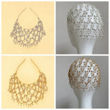Daiiibabyyy  Bar Mitzvah Crown Hair Hoop Head Chain Bride Tiaras Korean Style Cap Head Chain Hair Accessories Headband