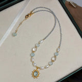 Daiiibabyyy  Elegant Pearl Necklace Zircon Water Drop Pendant Short  Chain Butterfly Choker Fashion Jewelry Accessory for Women Girls Gifts