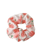 DAIIIBABYYY  -  Summer Chiffon Fruit Scrunchies Colorful Pink Green Large Hair Ties Ropes Sunny Cute Ponytail Holder For Young Girls Headwear