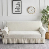 DAIIIBABYYY  -  1pc Jacquard Waterproof Sofa Slipcover Non-slip Stretch Sofa Cover Skirt Couch Cover for Bedroom Office Living Room Home Decor