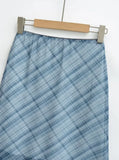 DAIIIBABYYY  -  Summer New Polka Dot Butterfly Knot Color Block A- Line Midi Skirt Fish Tail Short Skirt Women's Hot Girl Half-length Skirt