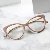 Daiiibabyyy  Fashion Cat Eye Optical Glasses Frames Women Vintage Clear Lens Optical Eyeglasses Frame Prescription Spectacle Frames