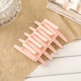 Daiiibabyyy  1 Pair Resin Comb Clip Hair For Ladies Female French Half-Tied Hairpin Red Black Holiday Hair Barrettes Women Lot Hair Clip