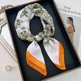 DAIIIBABYYY  -  New Silk Square Scarf Women Luxury Floral Print Kerchief Soft Satin Hairband Hands Bag Ribbon Foulard Hijab Neckerchief Headband