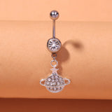 DAIIIBABYYY  -  Fashion Crystal Belly Button Piercing Gold Color Sexy Body Jewelry for Women Belly Navel Ring