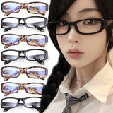 DAIIIBABYYY  -  Vintage Style Little Black Square Frame Glasses Y2K Millennium Sweet Cool Spicy Girl Premium Feel Cosplay Photography Eyeglasses