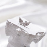 DAIIIBABYYY  -  1piece Helix Piercing Earring Stud Traugs Sleeper CZ Earring Angle Wing Korea Conch Piercing Screw Y2k  Body Jewelry Decoration