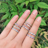 Daiiibabyyy New Bohemia Lucky Turkish Blue Evil Eye Rings Dripping Oil Open Adjustable Finger Rings for Women Jewelry Gift