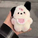 Daiiibabyyy Kawaii Plush Puppy Doll Toys Keychian Cartoon Bag Pendant Charms Car Keyring For Women Girls Birthday Gifts