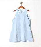 DAIIIBABYYY  -  2025 Korean Niche V-neck Sleeveless Denim Vest Dress Women Summer New Style Temperament Pocket A-line Short Dresses