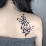 Daiiibabyyy  Butterfly Tattoo Sticker Waterproof and Long-lasting Temporary Tattoo